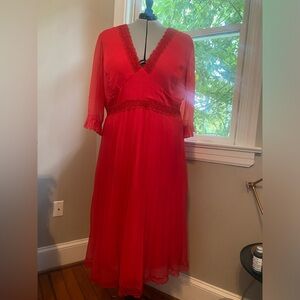 Red Midi Dress from asos